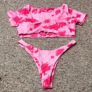 Sunny Bunny Pink Tie Dye Bikini